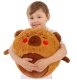 LeanToys Piłka Do Skakania Rosnąca Pluszowa Kapibara Brązowa Pompka 50 cm 3