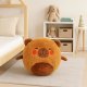 LeanToys Piłka Do Skakania Rosnąca Pluszowa Kapibara Brązowa Pompka 50 cm 4