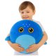 LeanToys Piłka Do Skakania Rosnąca Pluszowa Rekin Niebieski Pompka 50 cm 3