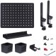 StarTech Clamp-On Pegboard with Accessories, 16.5 x 12.5in (42 x 32cm), Steel Pegboard, Desktop Storage Organizer, Desk Mount Peg Board, czarny - komponent montażowy - zacisk - stal - czarny - montaż biurkowy 10