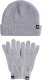 Adidas Komplet czapka i rękawiczki szare KB7340 Dorośli M/L 1