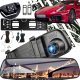 Wideorejestrator samochodowy kamera cofania w ramce full hd 4led lusterko 1