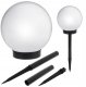 Ultimar Lampa Solar Led Lampka ogrodowa Kula 10 Cm 1