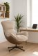Fotel obrotowy z poduszką JASPER taupe wygodny wypoczynkowy salon 11