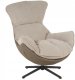 Fotel obrotowy z poduszką JASPER taupe wygodny wypoczynkowy salon 12