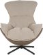 Fotel obrotowy z poduszką JASPER taupe wygodny wypoczynkowy salon 3