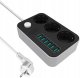 Listwa zasilająca Plastrol Przedłużacz Listwa Zasilająca 3 Gniazda + 6 USB Kabel Zasilający 4