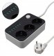 Listwa zasilająca Plastrol Przedłużacz Listwa Zasilająca 3 Gniazda + 6 USB Kabel Zasilający 7