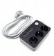 Listwa zasilająca Plastrol Przedłużacz Listwa Zasilająca 3 Gniazda + 6 USB Kabel Zasilający 10
