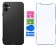 krainaGSM ZESTAW Etui do iPhone 12 | Matowy Czarny Silikon Slim + 2 sztuk Szkło 6