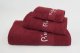 TOWEL SETX3 PIER CARD 1148 BURGUNDY 450G 1