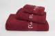 TOWEL SETX3 PIER CARD 1148 BURGUNDY 450G 2