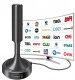 Antena RTV Zenwire Antena do Telewizji Naziemnej Pokojowa DVBT2 HEVC H.265 Wewnętrzna Mocna 5M 9