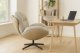 Fotel wypoczynkowy Milo j. beż velvet 3D obrotowy stylowy do salonu 8