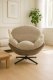 Fotel wypoczynkowy Milo taupe velvet 3D obrotowy stylowy do salonu 11
