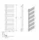 Grzejnik łazienkowy Radeco grzejnik łazienkowy dekoracyjny BRUNO Kolor 4 1590x500x50, 7 BRUNOKOLOR4MERKURY7 2