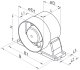Wentylator kanałowy fi125 230V 16W 185m3/h 38dB standard INTRO D125K 5