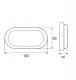 Lampa sufitowa Bemko OPRAWA LED KANLO OWALNA 8W 4000K 760LM IP54 CZARNA C45-KAN2-08-BLO-4K 7