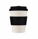 Ecoffee cup Kubek na wynos Coffee Cup Solid Colours 350ml - Black Nature 1