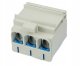 Elektro-Plast Rozdzielacz odgałęźny trójpolowy AL/CU 3x50mm2 niebieski montaż płaski i na szynę TH WLZ35/3x50/n 48.350 4