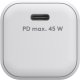Ładowarka Goobay Szybka ładowarka USB-C™ PD Nano (45 W), biała, 65332 6