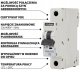Bemko Wyłącznik nadprądowy 1P B 10A 6kA AC SCHELINGER A02-G8-1P-B10 9