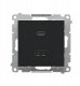 Simon 55 Ładowarka USB C+A (moduł), 30 W, 230V czarny mat TEC2CAQ.01/149 1