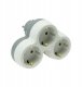 Plastrol Rozgałęźnik wtyczkowy trzykrotny z/u schuko R-31S/B W-72005 2