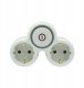 Plastrol Rozgałęźnik wtyczkowy dwukrotny z włącznikiem z/u schuko R-21BWS/S/B W-72003 1