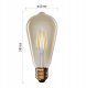 Żarówka LED Vintage E27 4,5W (40W) 420lm 2200K ciepła biel Z57032 2
