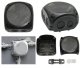Hensel Puszka odgałęźna 84x84x55mm without clamps with membrane glands IP66 black DK 0100 BZ 62000465 3