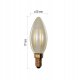 Emos Żarówka LED Vintage świeczka E14 2,5W (20W) 225lm 2200K ciepła biel Z53012 2