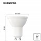 Żarówka LED Classic MR16 GU10 4W 450lm 3000K ciepła biel ZQ8E22 7