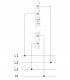 Lampka modułowa 3-fazowa czerwona LED czerwona Slim 1/2 modułu 230V LK-703R 3