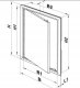 Vents Drzwiczki rewizyjne plastikowe wewnętrzne 223x223 mm, biały DR25X25 3