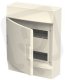 Rozdzielnica modułowa natynkowa Mistral41W 2x12 24M IP41 63A II klasa drzwi pełne N+PE śrubowe 41P12X31A 1SLM004102A3105 2