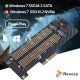 Reagle ADAPTER DYSKU SSD M.2 KARTA PRZEJŚCIÓWKA PCIe 4.0 X4 64Gbps 2w1 NVME SATA 7