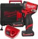 Klucz udarowy 1/2 kompaktowy 542Nm 12V FUEL w walizce, z 2 akumulatorami i ładowarką, M12 FCIWF12G3-502X, 4933493455 1