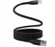 Kabel USB STATIK MagStack kabel USB-A - lightning 1m, z certyfikatem MFI, w nylonowym oplocie, zwijany (black) 1