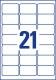 Avery Zweckform Przezroczyste etykiety na produkty Crystal Clear 63.5 x 38.1 mm (L7782-25) 1