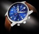 Zegarek Giewont Zegarek Męski Chronograph Sapphire Brązowo-Niebieski GW5630-A6 2