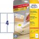 Avery Zweckform usuwalne etykiety uniwersalne 99,1 x 139 mm (L4733REV-25) 1