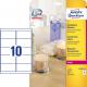 Avery Zweckform Przezroczyste etykiety na produkty Crystal Clear 96 x 50,8 mm (L7783-25) 1