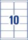 Avery Zweckform Przezroczyste etykiety na produkty Crystal Clear 96 x 50,8 mm (L7783-25) 3