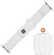 Apple Fixed silicone smartwatch strap Watch 42 / 44 / 45 mm, white 4