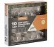ExtraLink Solar Garden String Lights, 2 + 1.8 m Length, 10 Warm White LED Bulbs 1