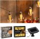 ExtraLink Solar Garden String Lights, 2 + 1.8 m Length, 10 Warm White LED Bulbs 2