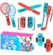 Pakiet akcesoriów rodzinnych 10 w 1 do gry Nintendo Switch Sports - zestaw czerwony i niebieski 1