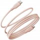 Kabel USB Energea Kabel Helix 60 USB-C do USB-C magnetyczny 480Mbps 60W 1.5m różowy 1