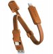Kabel USB Energea Kabel Sheath Key 2w1 USB-C do USB-C/USB-A 480Mbps 60W 15cm pomarańczowy 1